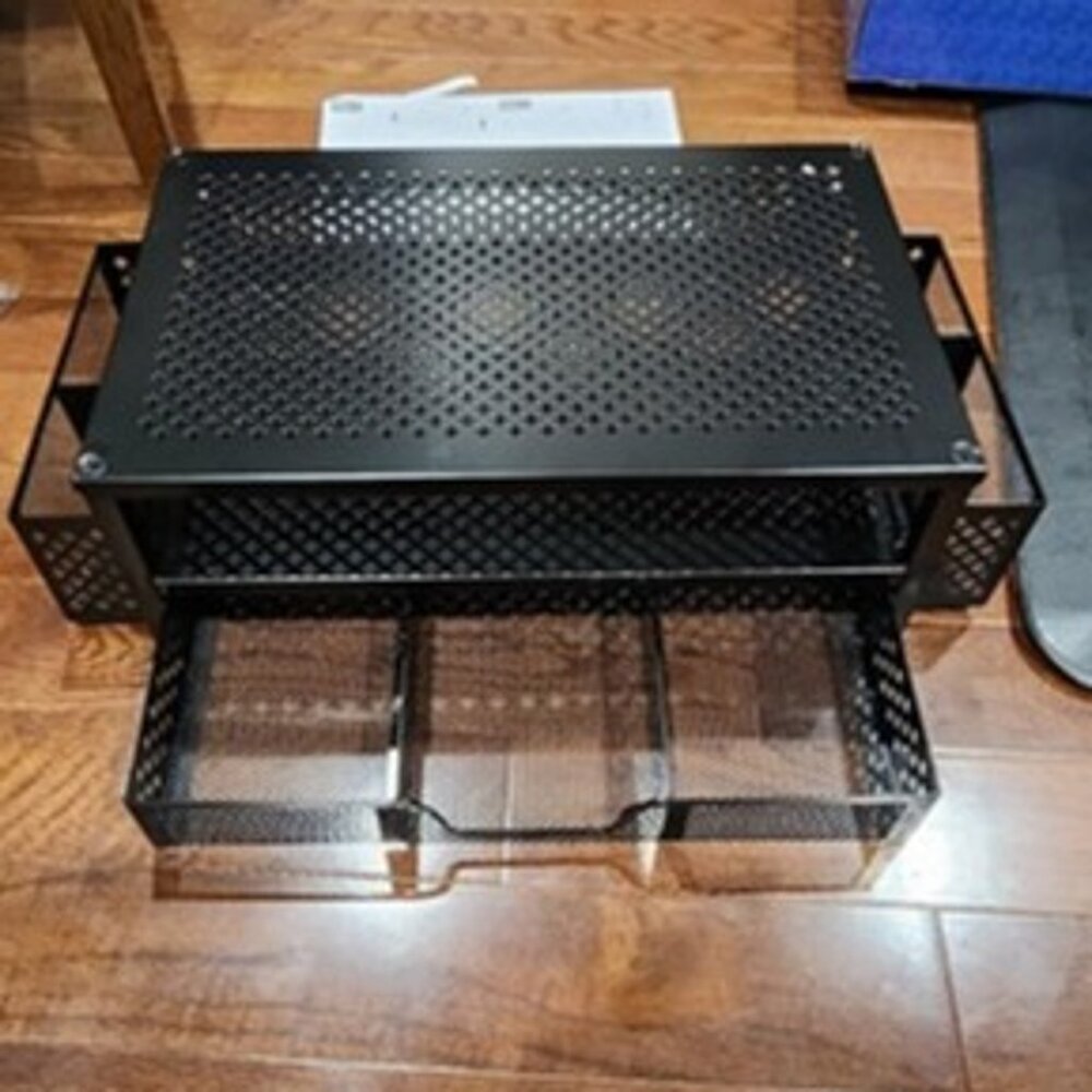 NEW  2 Tier Metal Monitor Stand Monitor riser and Computer Desk Organizer - Picture 4 of 9